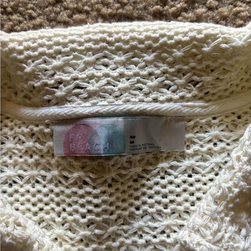Free People Cream Textured Romper - Picture 4 of 9